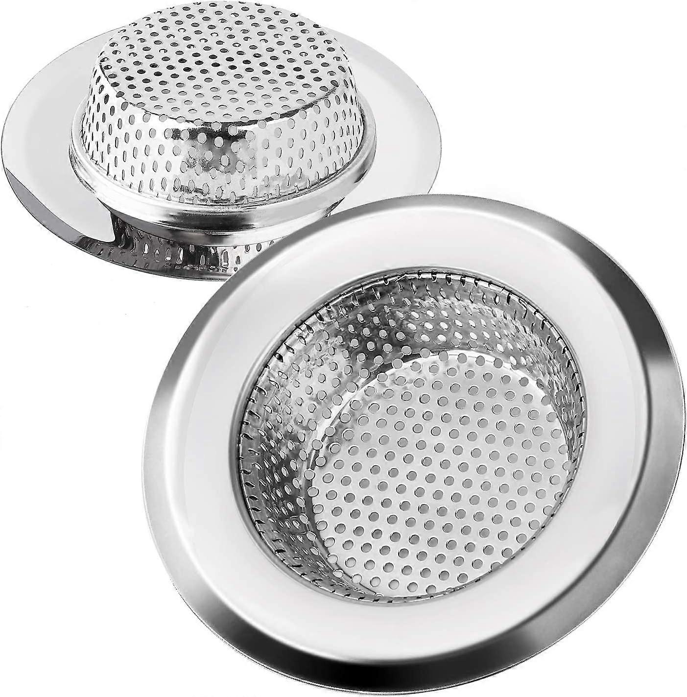 2pcs Kitchen Sink Strainer Anti-Clog,11.3cm Diameter