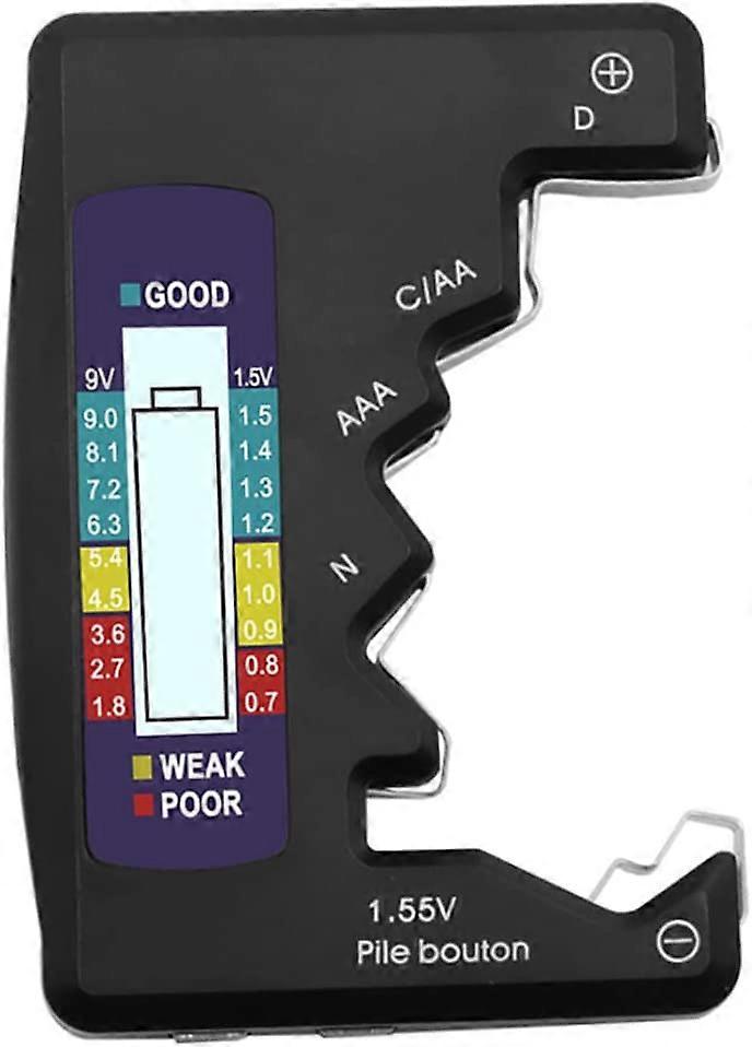 Digital Battery Tester LCD for AA AAA N 1.5V Button Cell Batteries