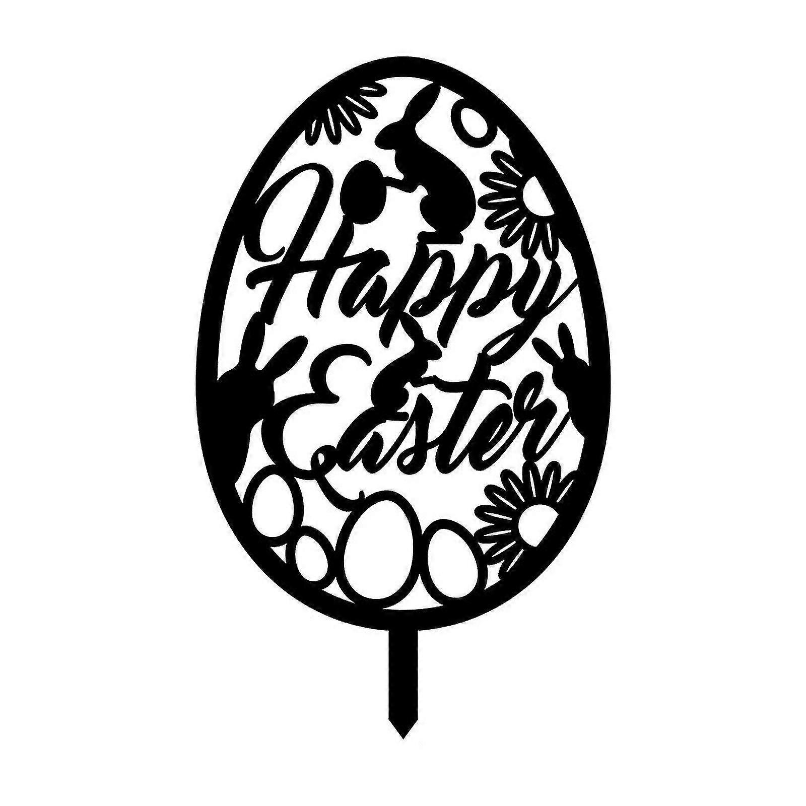 Easter Yard Signs Decorations ,acrylic Easter Outdoor Lawn Decorations ,for Easter Party Yard Decor