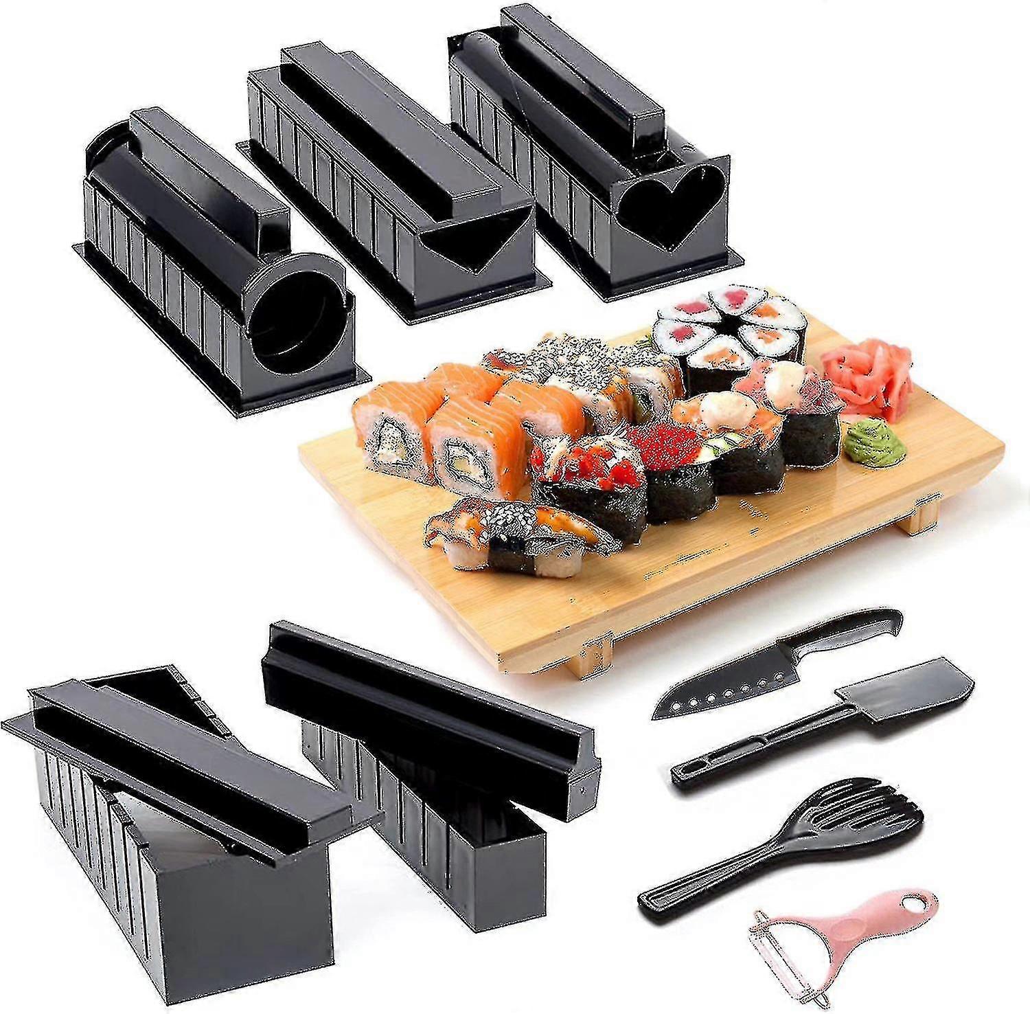 12 Sets Sushi Mold Kitchen Grinder + Peeler (random Color)