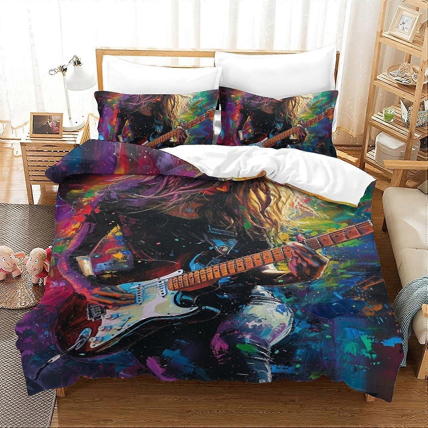 3D Spider Man 2 Pcs Duvet Cover Set boys Quilt Cover set Super Soft Microfiber Bedding Duvet and Pillow Set (135*200 CM)