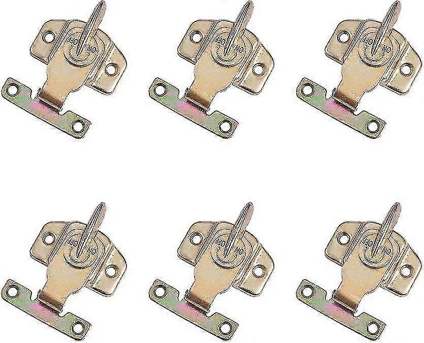 Metal Table Locks, Color Plated Dining Training Table Buckles Connector Drawer Cabinet Hardware Accessories6sets