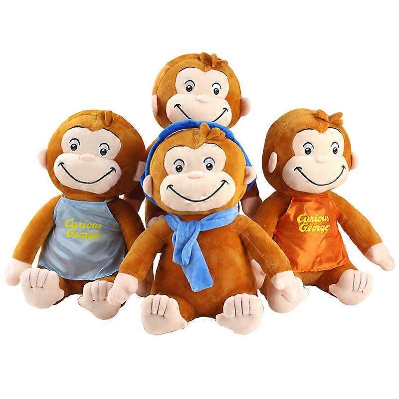 30cm Monkey George Curious Monkey păpușă drăguță de pluș