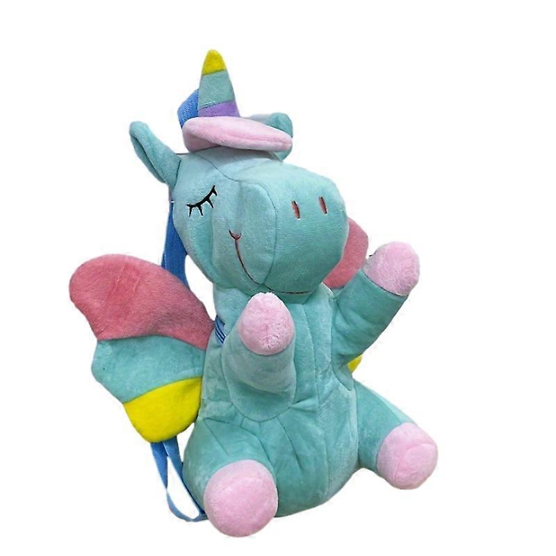 Kids Backpack Plush Backpack Rainbow Color Unicorn Backpack