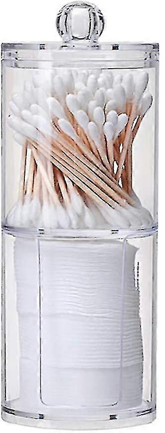 コットン綿棒メイクアップパッド、化粧品収納ボックスのための透明な収納ボックス