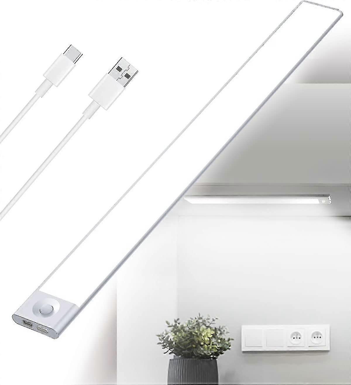 LROLTEF Reglette LED Lampe Cuisine sous Meuble - 25CM 1500mAh Lumiere