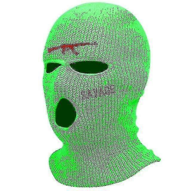 ネックゲイターズ1pc刺繍バラクラバフェイスマスク3ホール寒い天候、冬のスキーマスク用