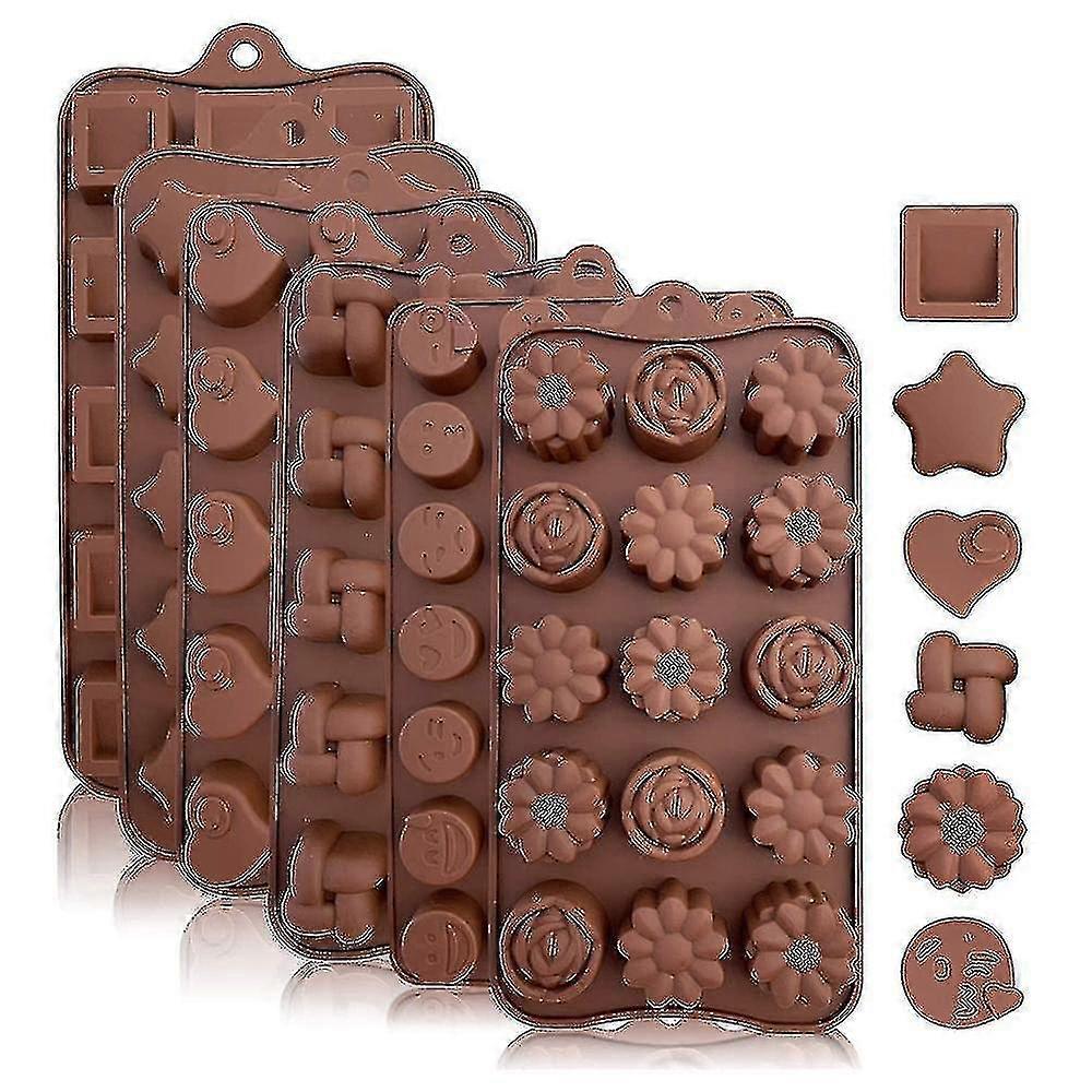 6 pezzi Cake Mold Multi Style Silicone Chocolate Mold L Baking