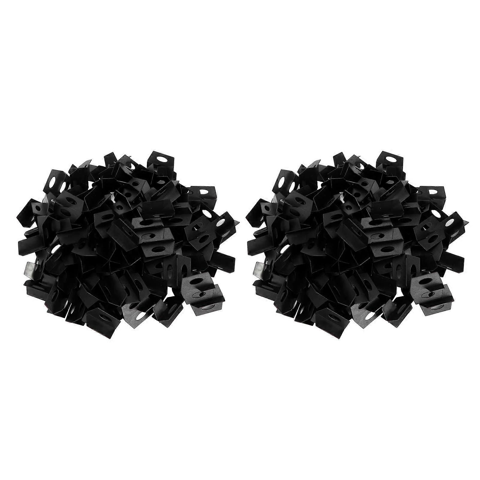 200Pcs Multifunction Ceramic Tile Leveler Floor Wall Tiles Leveling Installation Tools Black(YMCAT)