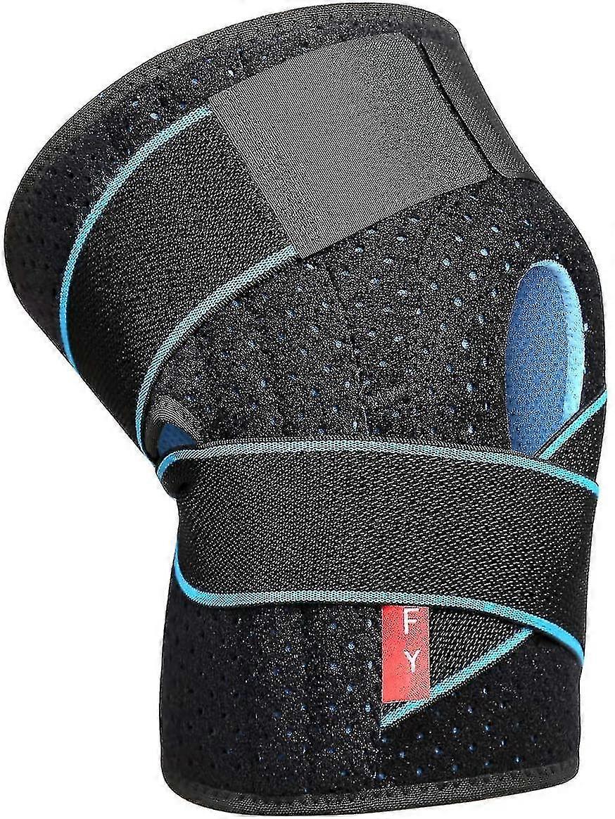 Adjustable Sport Knee Brace With Open Patella Non-slip Neoprene Compression