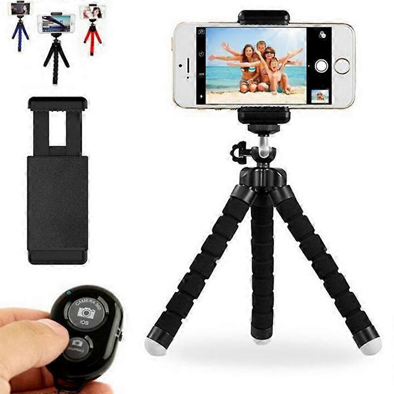 Bluetooth Selfie Stick, Selfie Stick Tripod Bluetooth Selfie Stick Extendable Aluminum Monopod with Detachable Remote Control & Rotating Stable Phone 