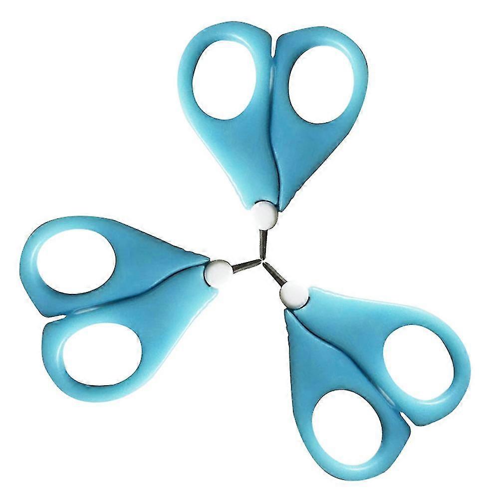 New Children's Round Head Nail Scissors With Sleeve Head Nail Scissors Small Size Round Head Children's Scissors