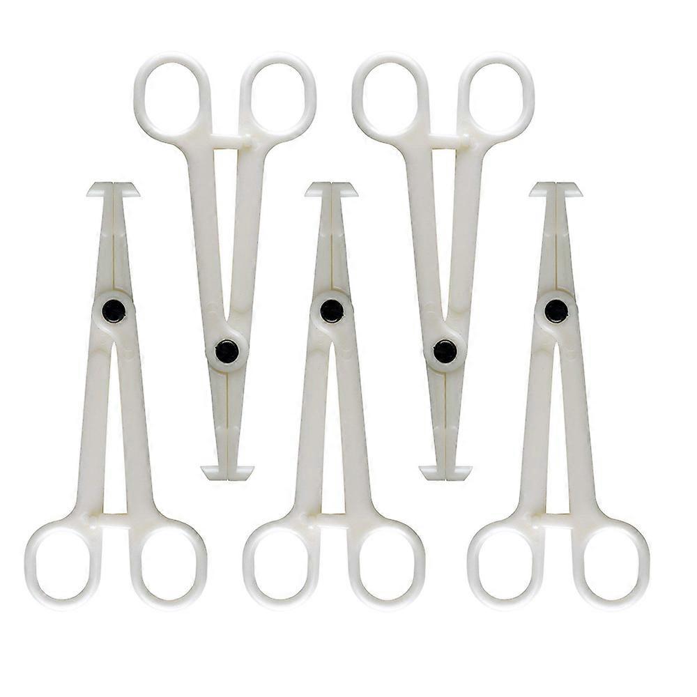 5pc Plastic Disposable Septum Forceps Piercing Tool Piercing Supply for Nose/Tongue