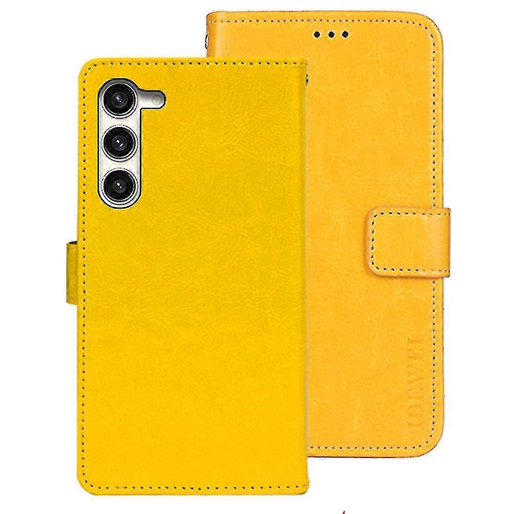 For Samsung Galaxy S24 Leather Case Crazy Horse Phone Wallet Stand