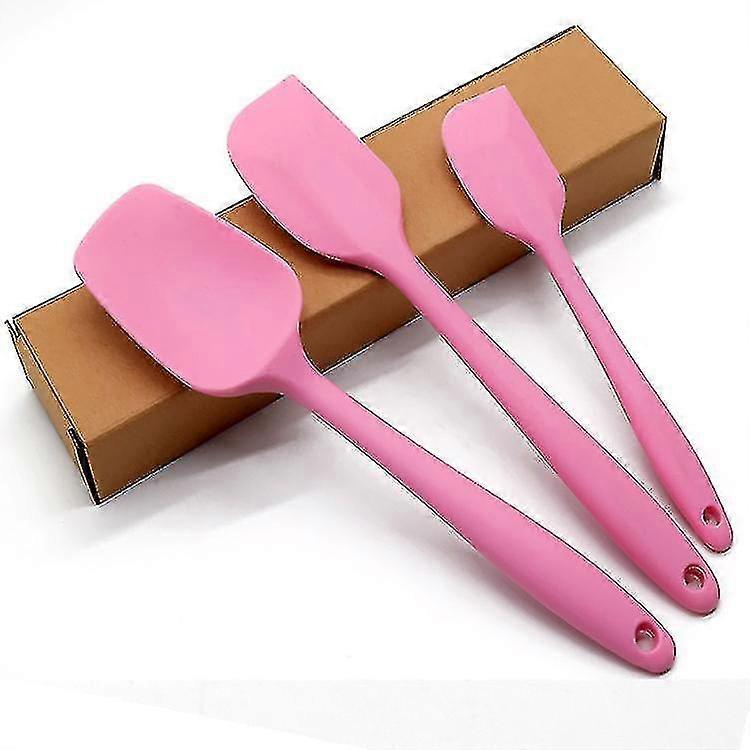 3pcs Silicone Spatula Set , Heat-resistant Baking Spoon And Spatulas