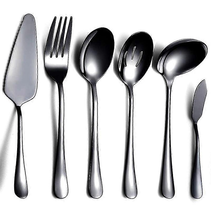 Serving Flatware Silverware Set - 6-piece, Include Cake Server