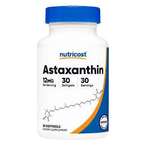Nutricost Astaxanthin Softgels ,12 Mg ,30 Count