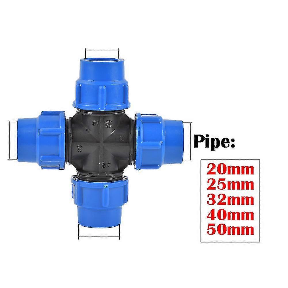 20/25/32/40/50mm צינור Pvc Pe מפצל מי ברז מחבר שסתום פלסטיק גן חווה השקיה צינור מים צינור אביזרים משותפים