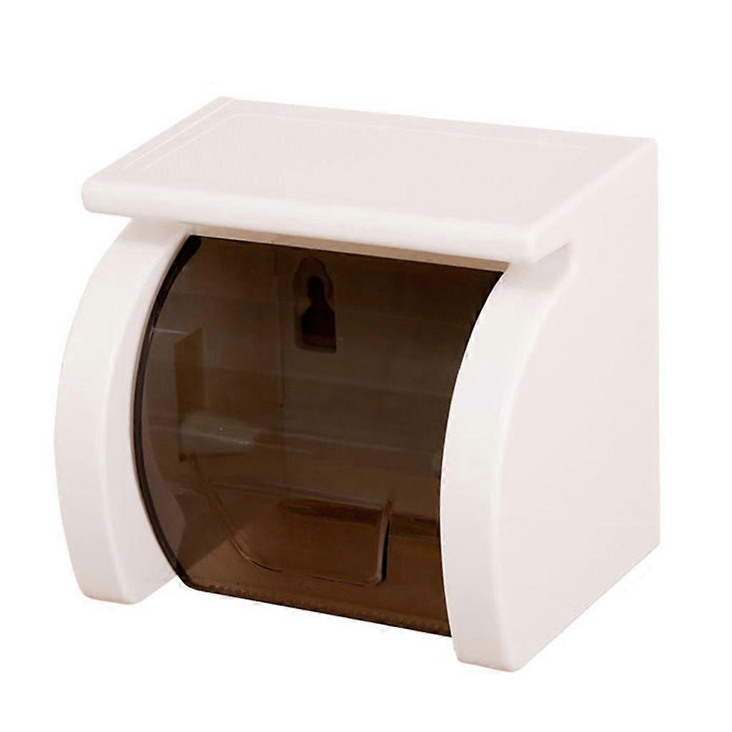 Wall Mount Storage Stand Kitchen Bathroom No Drill Tissue Towel Dispenser