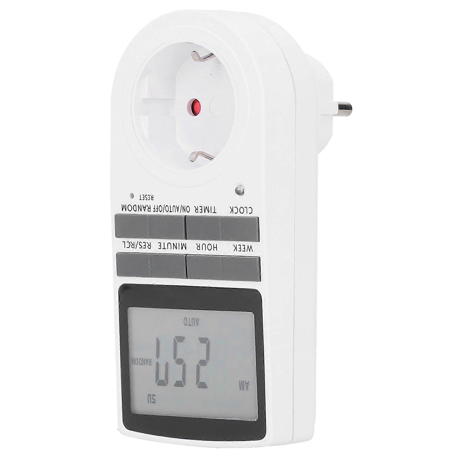 12/24 Hour LCD Display Timing Socket Plug Timer Switch Socket for Kitchen Appliance  240V