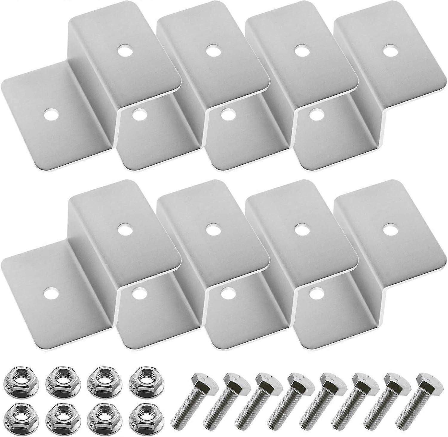 Type Z Solar Panel Mounting Brackets Kit with 1 Hole Nuts and Bolts