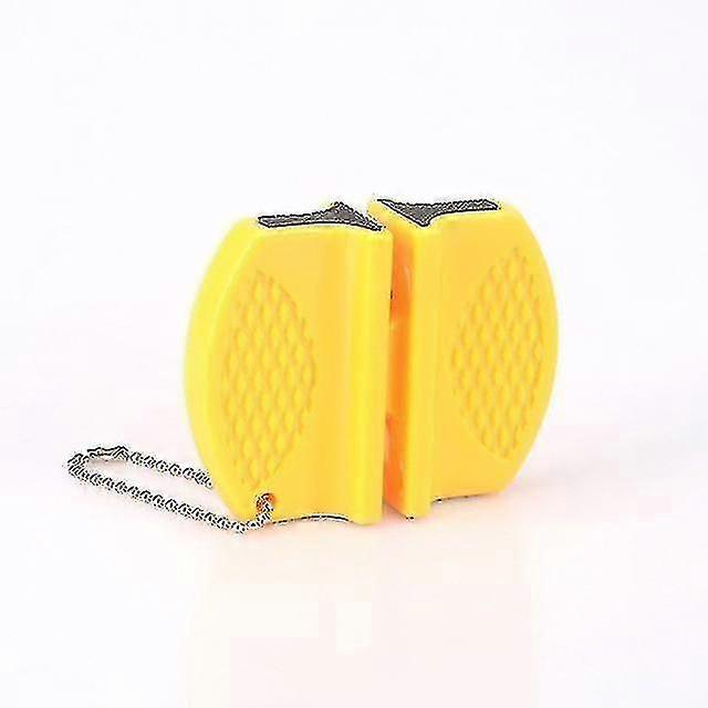 portable Modern Ceramic Whetstone Knife Sharpener(yellow)