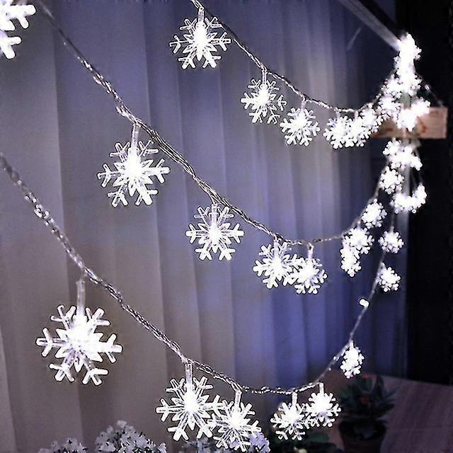 Snowflake Led String Light Merry Christmas Decorations For Home 2023 Cristmas Ornament Navidad Noel Xmas Gifts New Year 2024