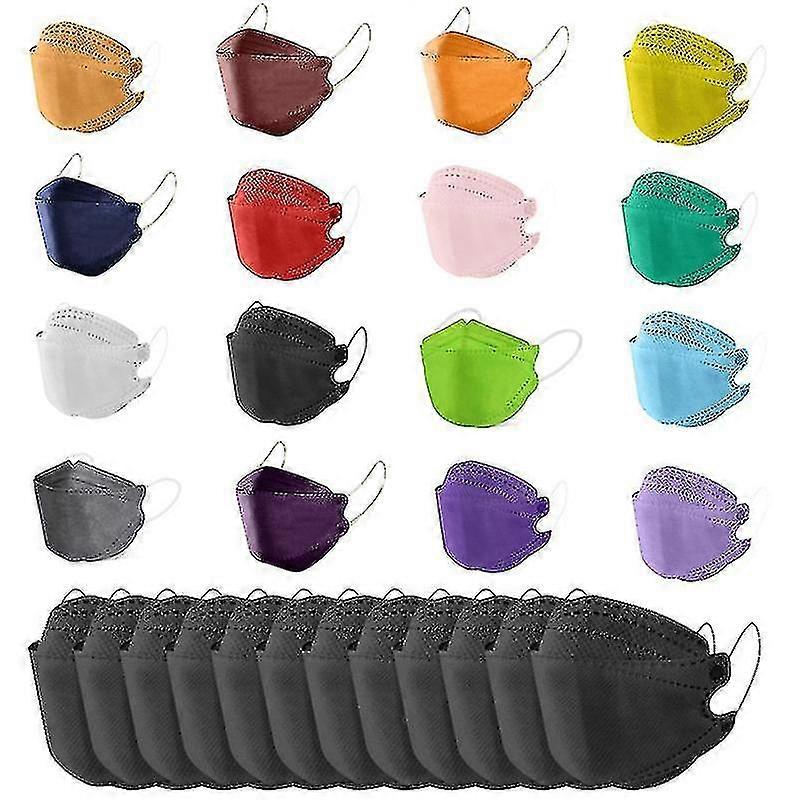 100/50/10 قطع من أقنعة الكبار 4 طبقات 3D ستيريو قناع المتاح قناع الوجه المضادة للوباء