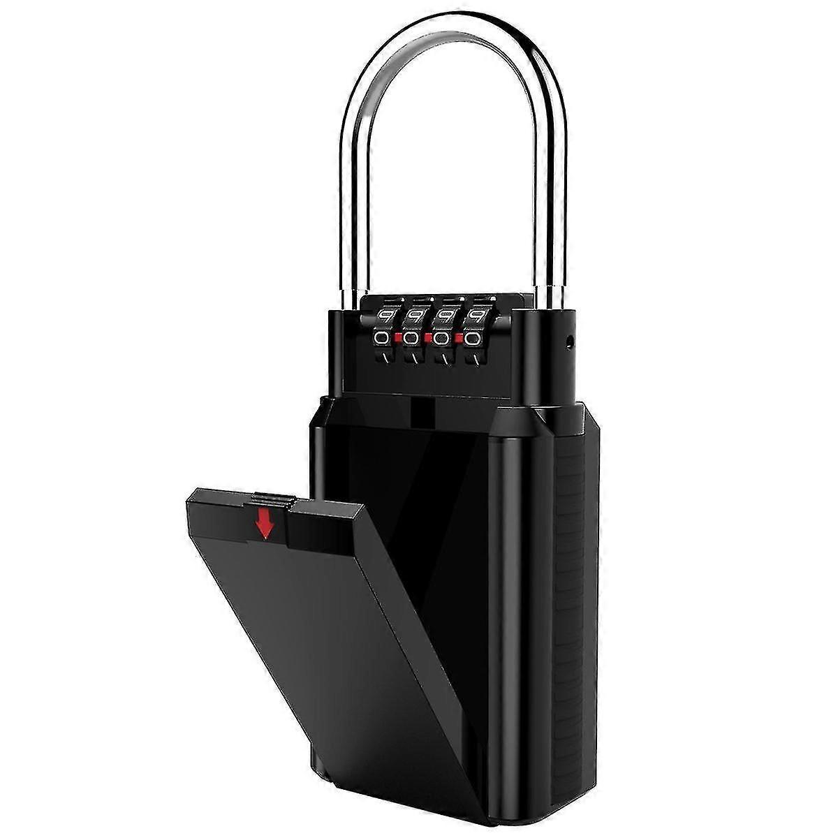 Key Lock Box, Coded Key Box, Storage Combination Safe Box, Secure Storage for Select Access Keys, Black Crjjkoy