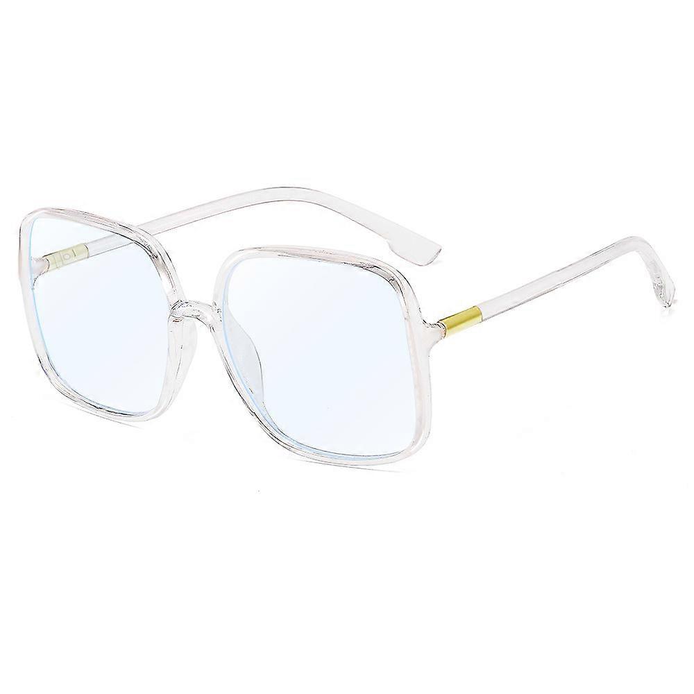 High-quality Unisex large frame glasses square Plain glasses Optical Spectacle Anti blue light Computer glasses for women men