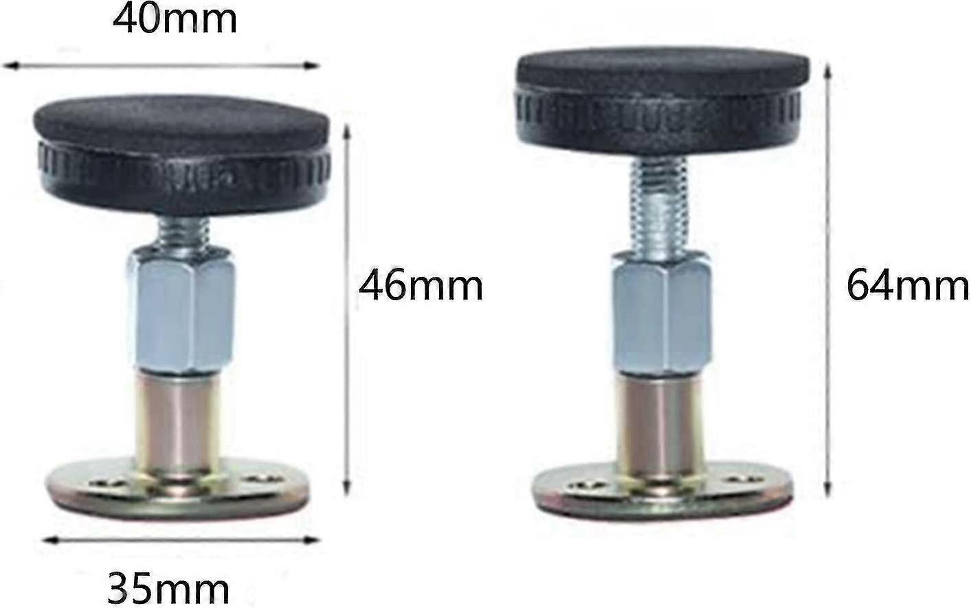 4 Pieces Adjustable Threaded Bed Frame Anti-shake Tool Telescopic Bracket, Headboard Plug