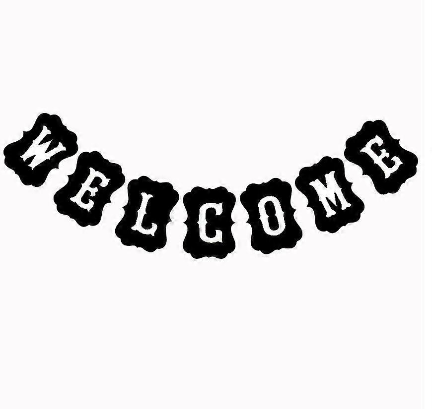 Welcome Banner Sign- Large, Welcome Home Banner | Great For Welcome Baby Banner And Back To School-black