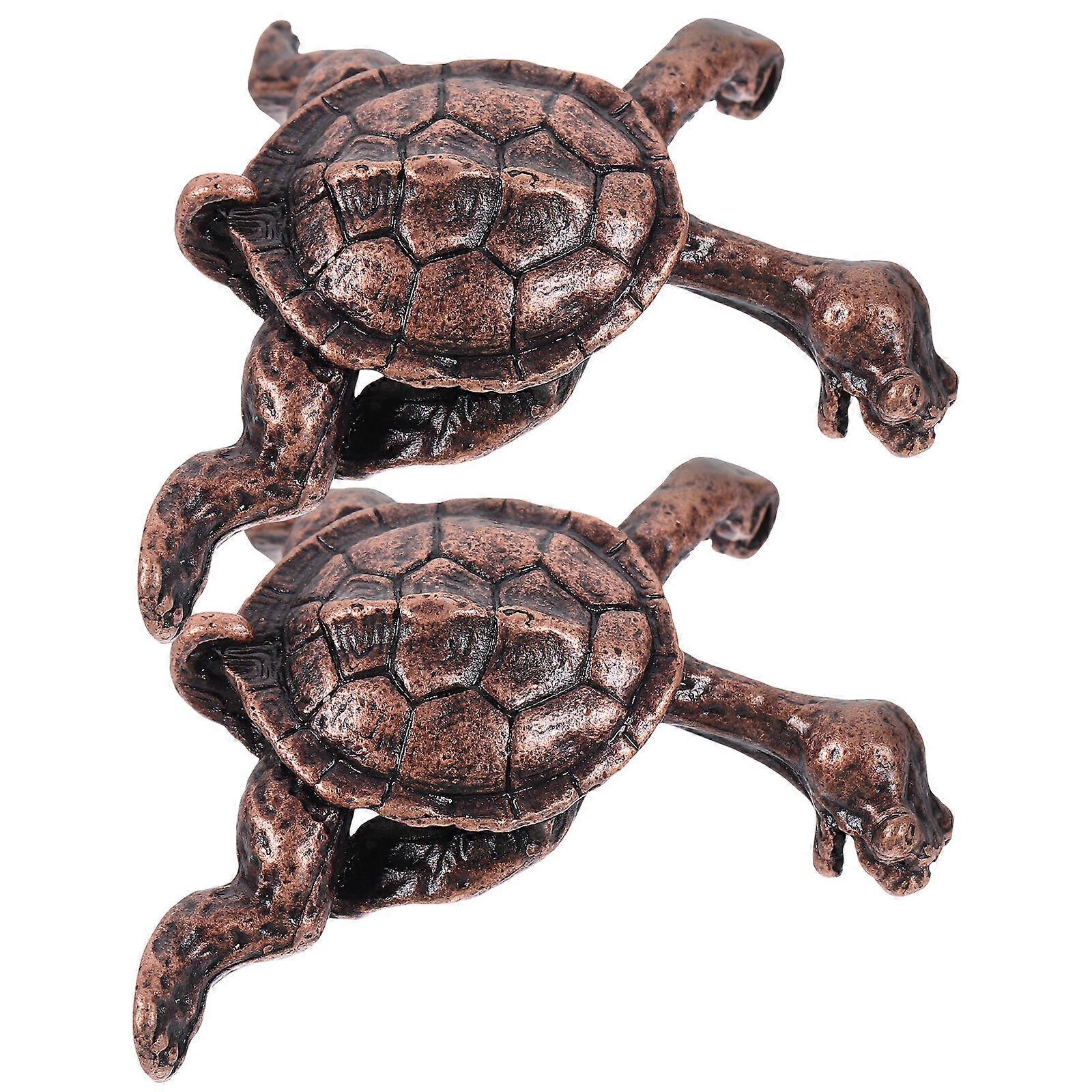 2pcs Kung Fu Turtle Statue Incense Burner Incense Stick Holder Desktop Incense Stick Burner