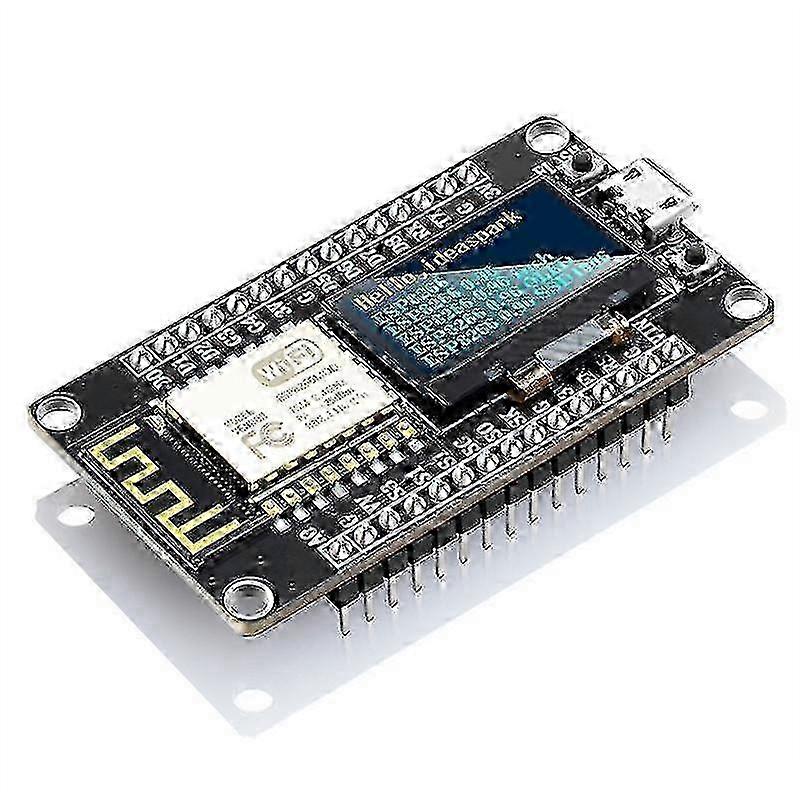NodeMCU ESP8266 Development Board with 0.96Inch OLED Display CH340 ESP-12E WiFi Module Micro-USB fo