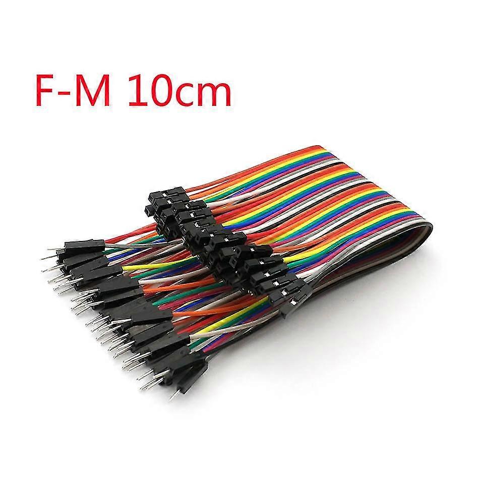 Jinzhaolai 40pcs Dupont Cable Jumper Wire Dupont Line F-m Dupont Line 1p-1p 10/20/30cm 1p-1p