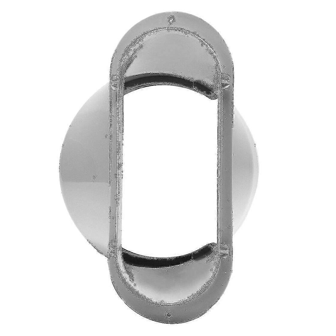 15cm Portable Air Conditioner Exhaust Duct Pipe Hose Interface Connector(flat Nozzle)