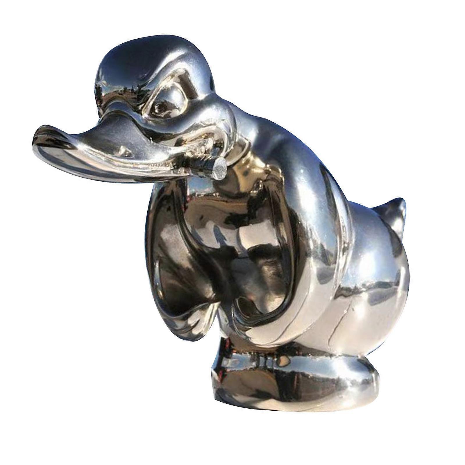 Resin Electroplating Process Angry Duck Car Decoration
