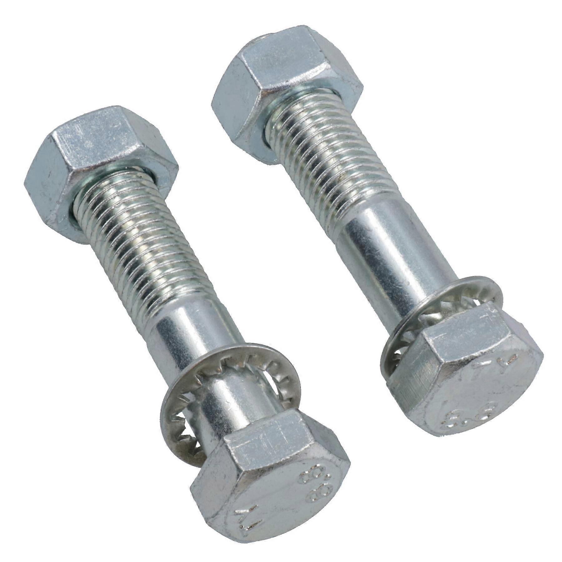 PAIR Tow Bar / Tow Ball Bolts 75mm Long with Nuts & Washers HIGH TENSILE