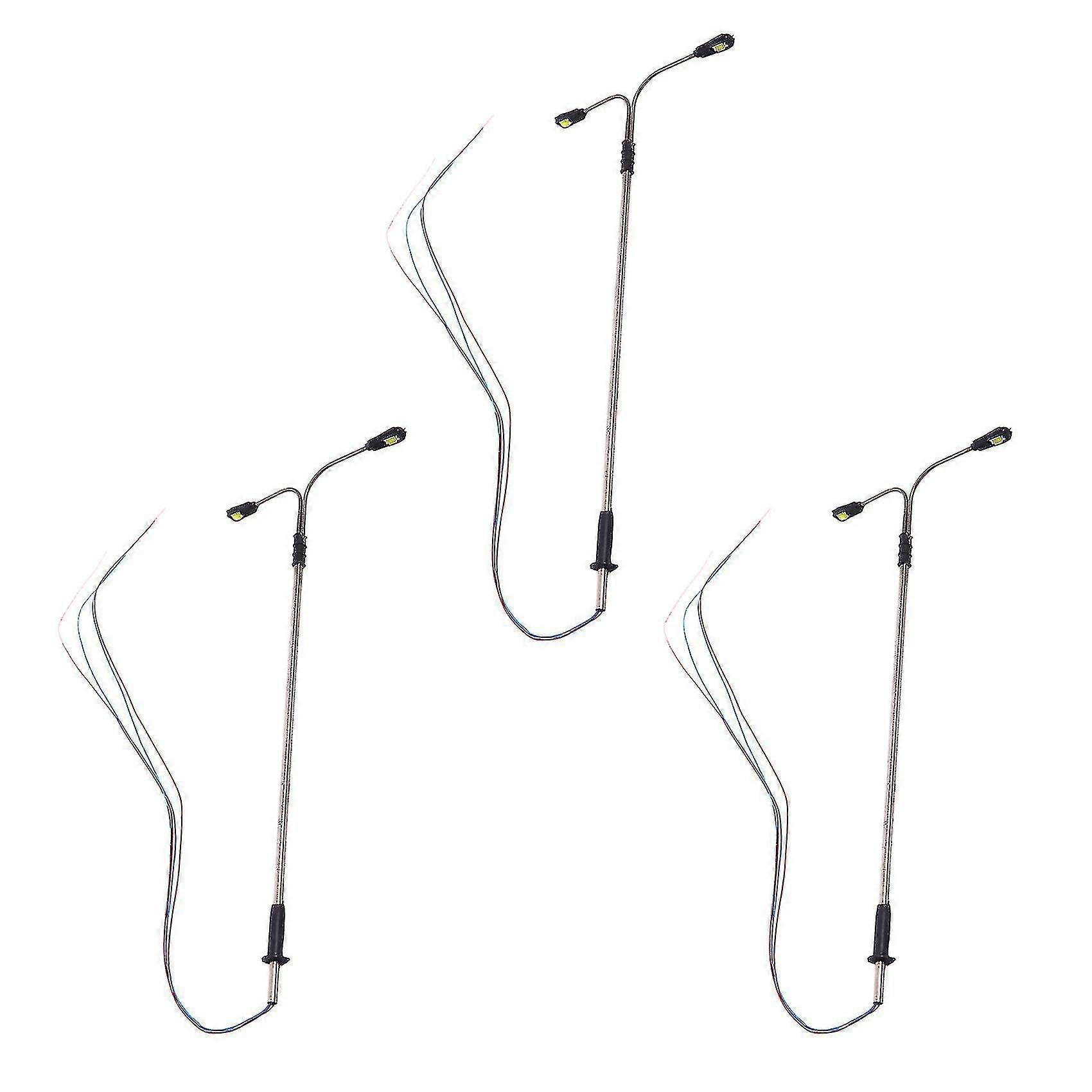 30x 2led 1:100 Scale Street Light Scenery Mini Lamppost For Sand Table Model Lamp Post