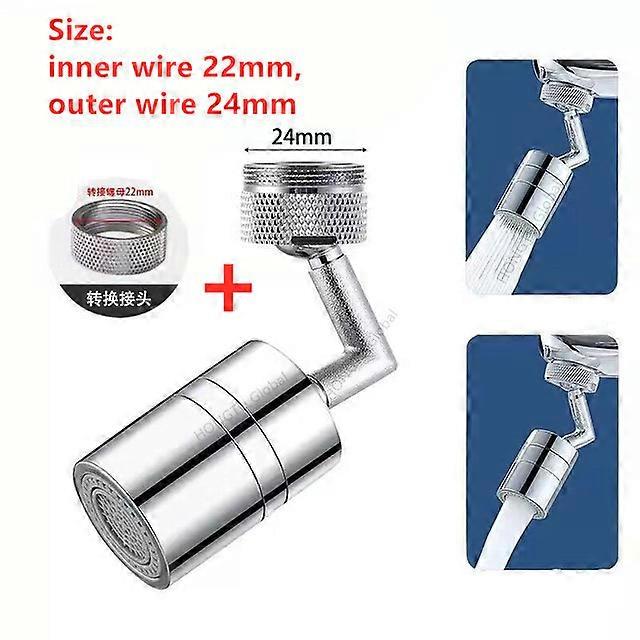 Metal Faucet Extender Universal Rotation Robotic Arm Tap Splash Filter for Kitchen Faucet Sprayer Saving Water Bubbler Nozzle