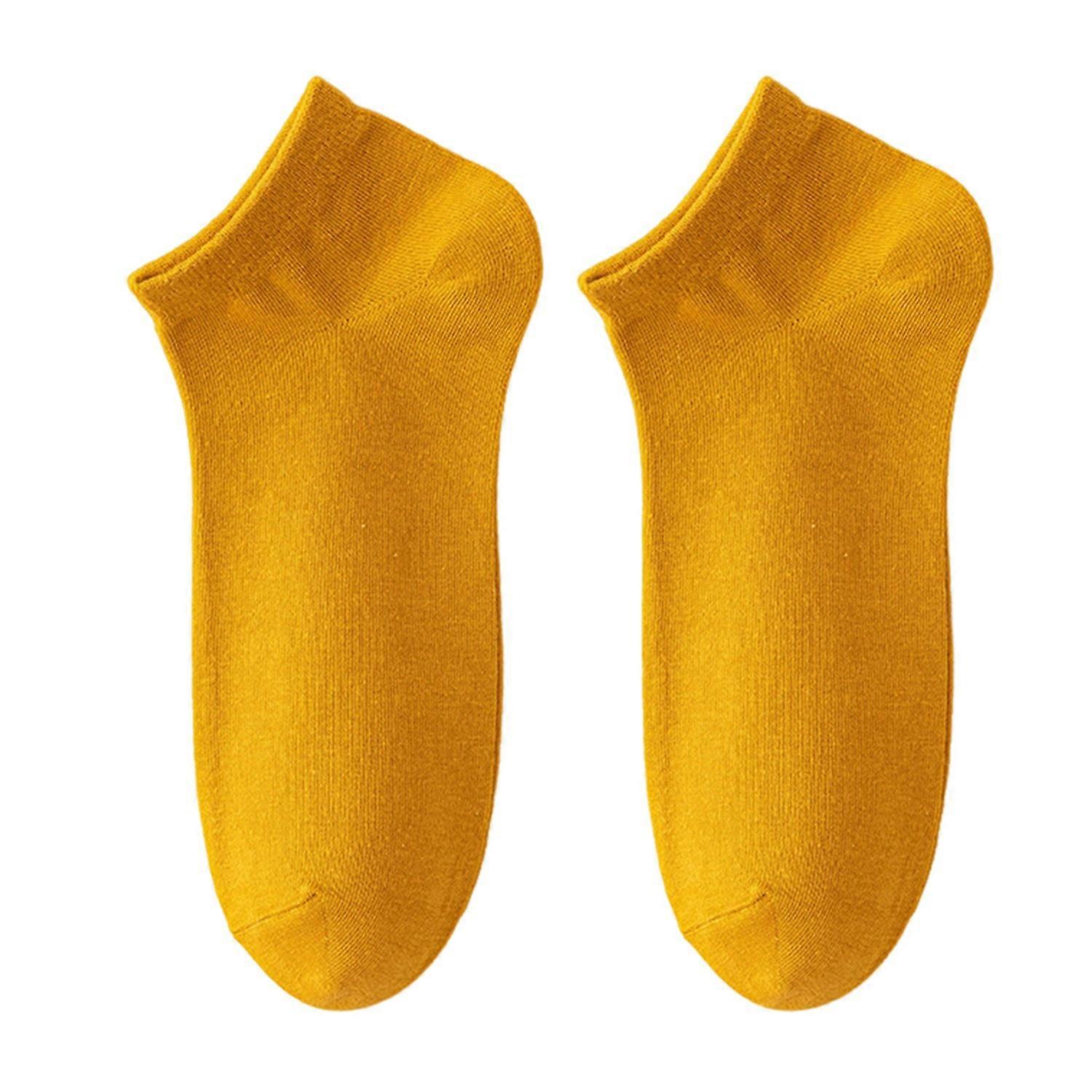 1 Pair Unisex Boat Socks Low-cut No Odor Thin Solid Color High Elasticity Anti-slip Sweat-absorption