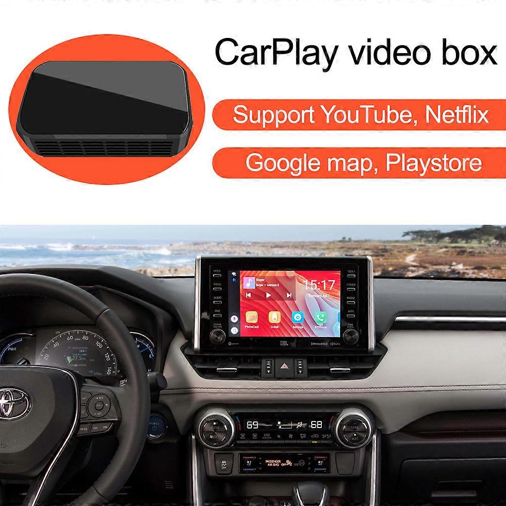 CarPlay ile Toyota Camry Corolla Highlander Honda CIVIC UR-V Accord için Video AI Kutusu, Ayna Bağlantısı Multimedya Android'i Destekler