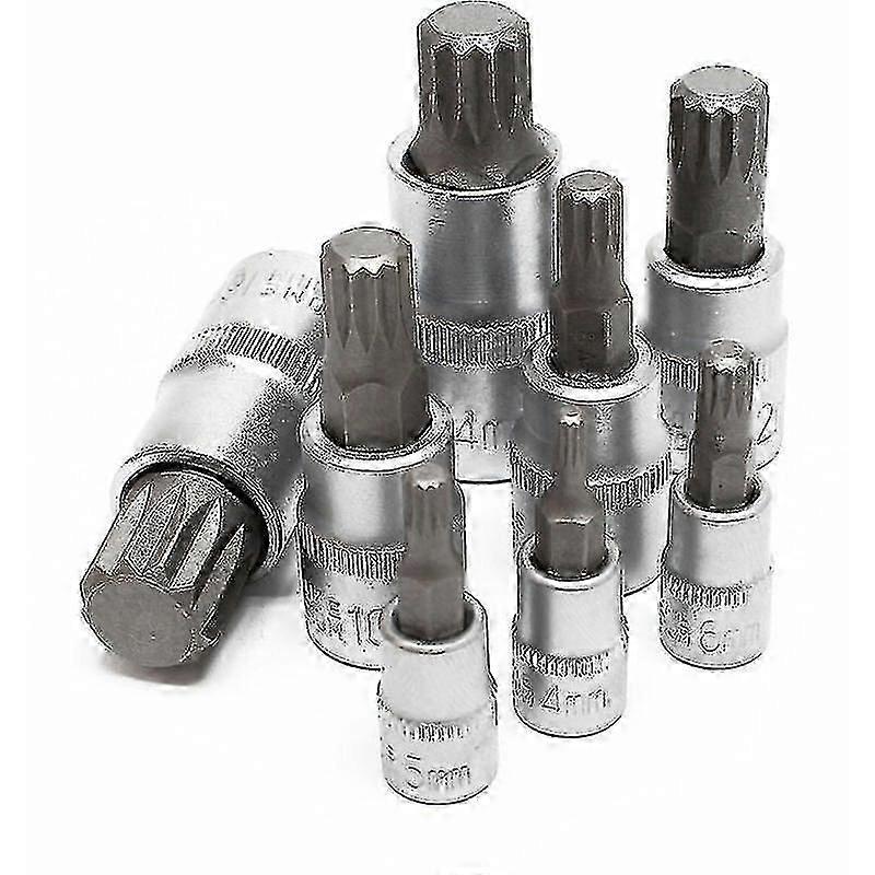 Multi-toothed Xzn Socket Set 8 Pieces M4-M16