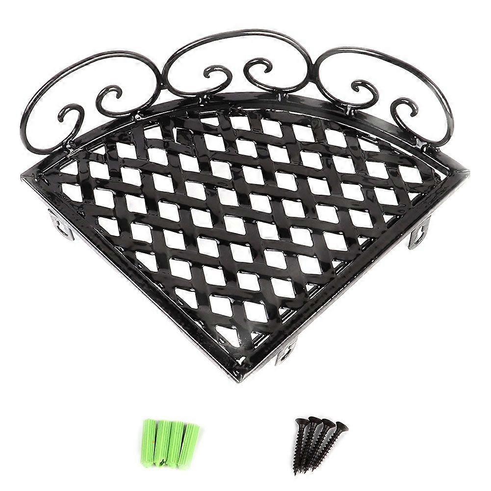 Bathroom Wall Hanging Iron Art Storage Rack Triangle Shape Bathroom Shelf
