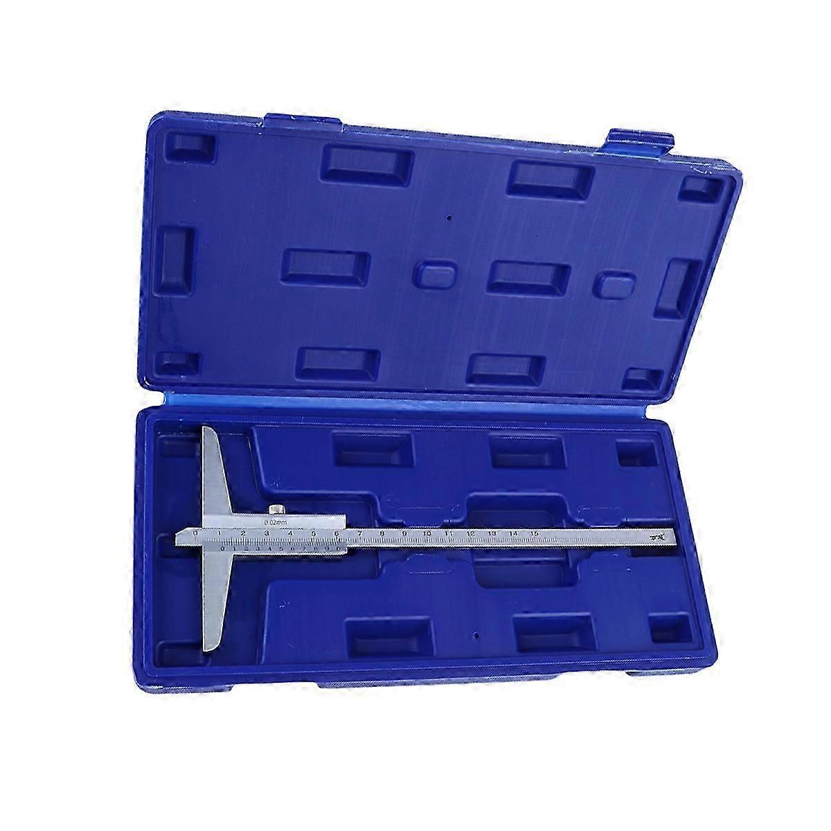 0-150mm Depth Gauge Durable Depth Vernier Caliper Accurate Measuring Tool Depthometer with Box