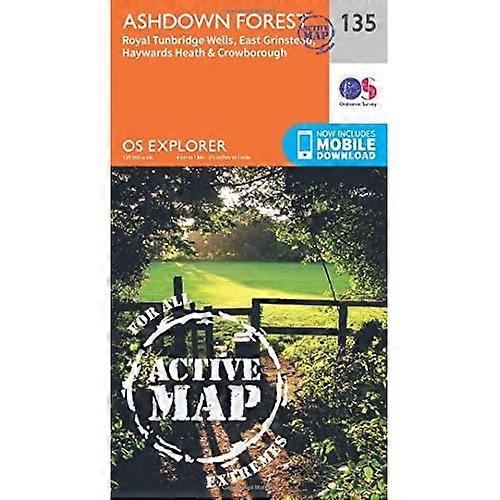 OS Explorer Map Active (135) Ashdown Forest (OS Explorer Active Map)