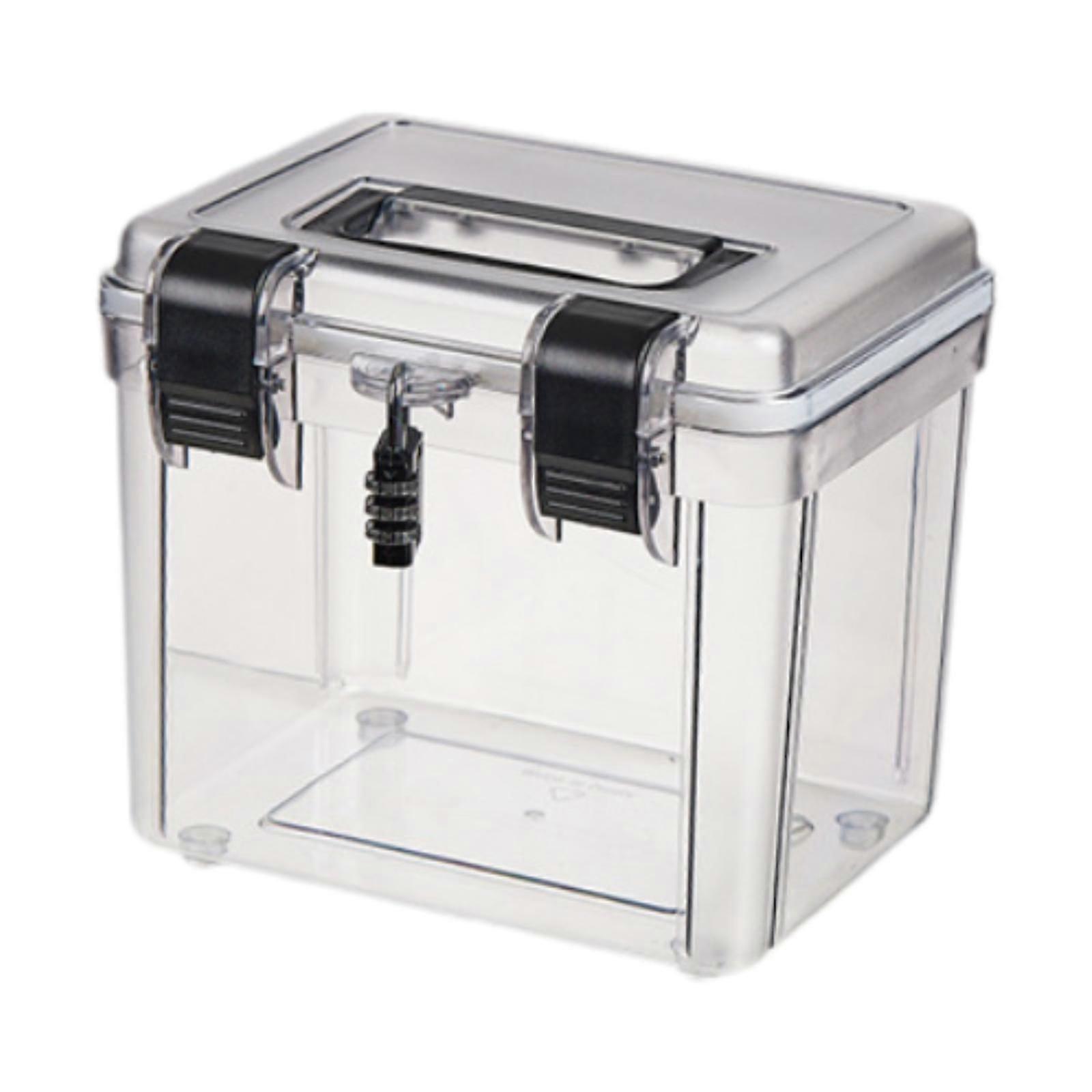 Camera Case with Handle Dustproof for Digital Camera Accessories Transparent 21.5cmx16cmx19cm With Lock