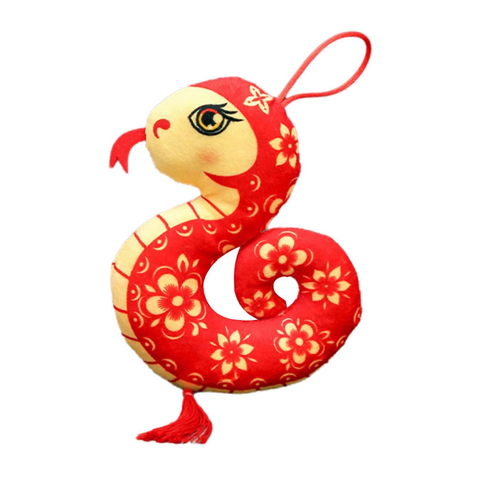 Soft Sturdy Plush Snake Dolls Representing Good Luck Charm and Joyful for Spring Festival Decoration Household Use