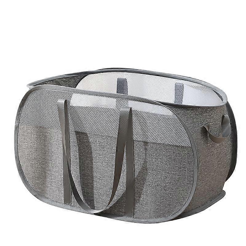Foldable laundry basket with handle for room, camping and travel Home use
