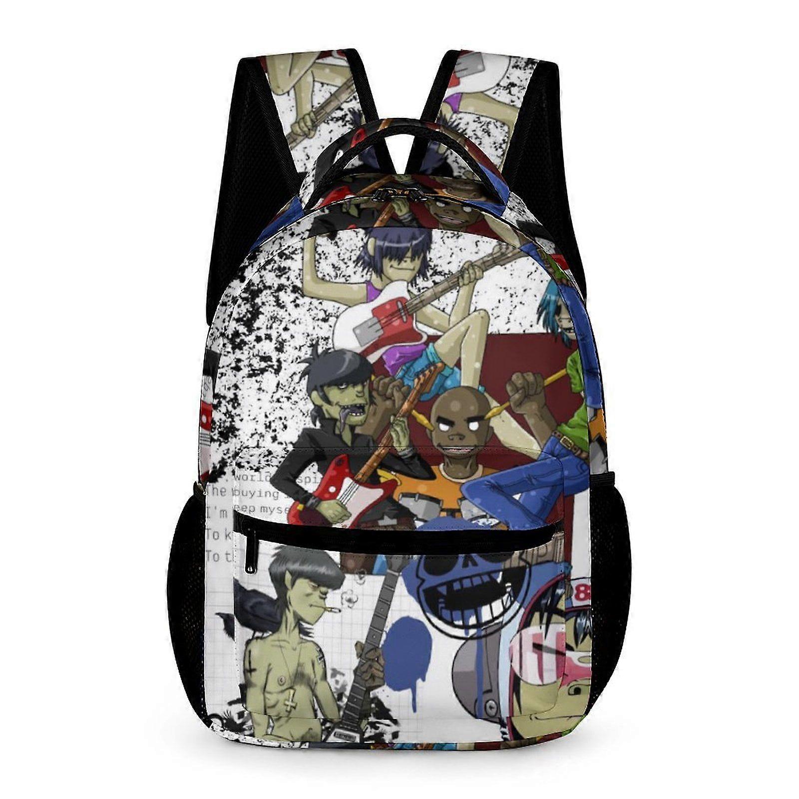 حقيبة ظهر YL147 Gorillaz Kids حقائب ظهر لطيفة حقيبة مدرسية حقيبة كتب غير رسمية حقيبة نهارية في الهواء الطلق للسفر مرة أخرى للأولاد والفتيات147